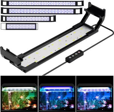 Immagine prodotto di 45-60cm LED acquario illuminazione pesce serbatoio lampada spettro completo di luce vegetale per la crescita delle piante acquario