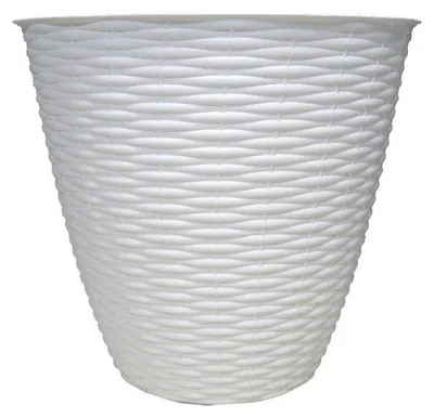 Produktbild von BAMA PAGLIA Übertopf Weiß, 2er-Set, Ø 24 cm, 6 l