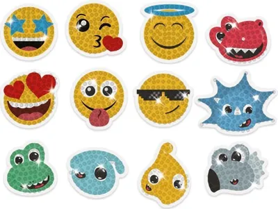Obrázek produktu pro Diamond výšivky - samolepky emotikony a dinosauři