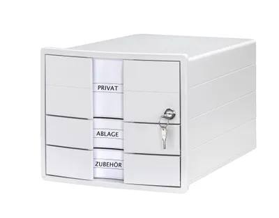 Immagine prodotto di HAN 1018-12 Cassettiera IMPULS - A4/C4, 3 cassetti chiusi, incl. inserto + serratura, bianco