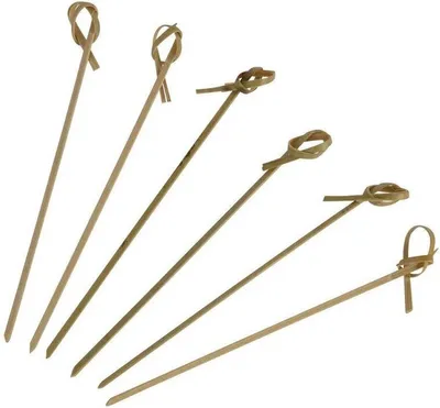 Produktbild von Cocktailspieße aus Bambus – Bambusspieße – Spieße – Bambusspieße – 500 Stück – 12 cm – Snacks – Olivenspieß – geknotet – CHPN