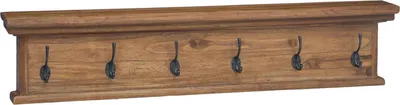 Zdjęcie produktu dla vidaXL Wieszak ścienny na ubrania naturalny 100 x 10 x 20 cm