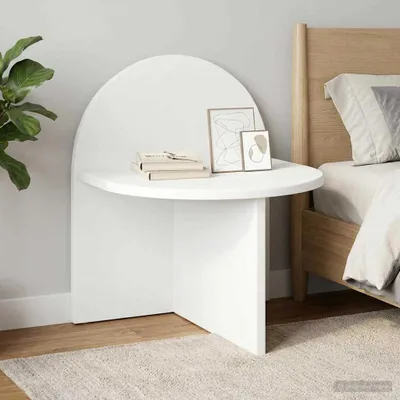Immagine prodotto di vidaXL Comodino bianco 40 x 35,5 x 45,5 cm in materiale derivato dal legno