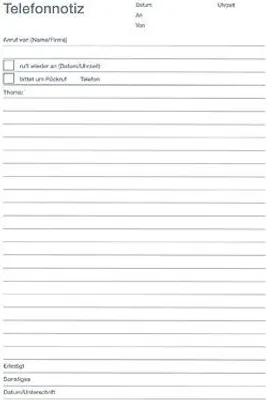 Produktbild von Formularblock Telefonnotiz A5 VE=50 Blatt