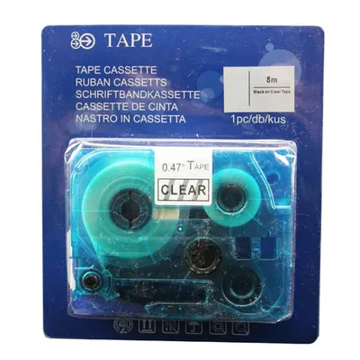 Produktbild von Kompatibel Schriftbandkassette für Brother Tze121 Schwarz auf Transparent von ABC