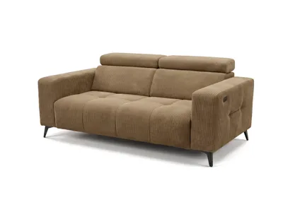 Produktbild von Nicolette-Sofa mit elektrischer Relaxfunktion, USB-Anschluss und verstellbaren Kopfstützen – Modernes Premium-Sofa