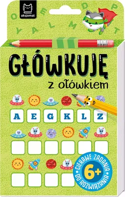 Zdjęcie produktu dla Główkuję z ołówkiem 6+. Książeczka z zadaniami dla dzieci