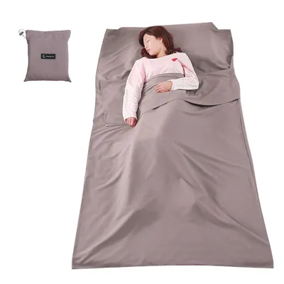 Produktbild von Leichte Schlafsack Liner Schlafsack Outdoor Camping Hotel Travel Sheet