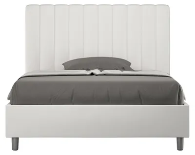 Immagine prodotto di Letto 1 Piazza e Mezzo 120x200 cm con Rete e Contenitore Agueda Bianco