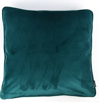 Produktbild von SCHÖNER LEBEN. Samtkissen mit Keder petrol 70x70cm