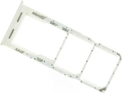 Produktbild von Simkarten Halter für Samsung Galaxy A13 - Tray Fach Schublade Schlitten Weiß