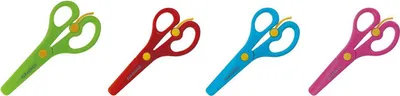 Image de Ciseaux en plastique avec pare-chocs 13.5cm Flamingo