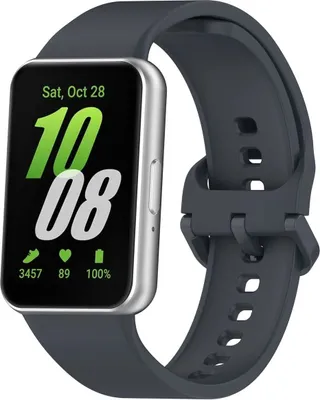 Produktbild von Bizon Armbanduhr Silikon für Galaxy Fit 3, Grau