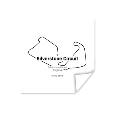 Produktbild von MuchoWow® Poster Formel 1 - Silverstone - Rennstrecke 100x100 cm - Babyzimmer