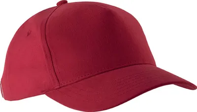 Produktbild von K-Up Uni Kappe Panel Cap Basecap Baseball Cap Mütze Baseballkappe, Größe:U, Farbe:Rot