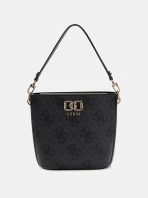 Zdjęcie produktu dla Guess Torby Karnilla Logo Bucket Coal Logo