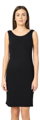 Image de Merry Style Sous-robe femme jupon longueur genou Elastique moulant en viscose MS10-446 (Noir, M)