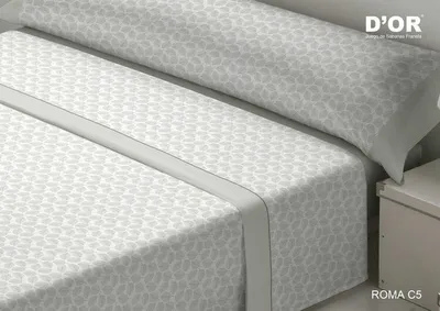 Produktbild von D'Or Tischset ROMA Grau Bett aus 135 Fransen