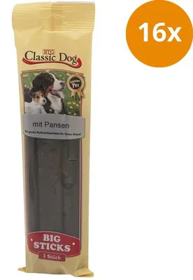 Produktbild von BTG Classic Dog Classic Snack Big Sticks Mit Pansen 3er Pack, Snacks, Hund, Adult, Pansen