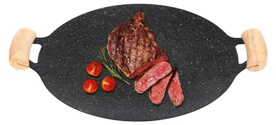 Zdjęcie produktu dla Patelnia grillowa żeliwna z powłoką nieprzywierającą