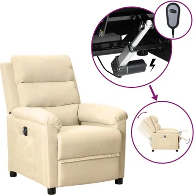 Produktbild von Maison Exclusive - Relaxsessel Elektrisch Creme Stoff
