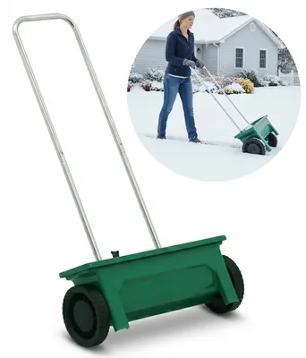 Produktbild von Muntel Streuwagen | Salzstreuer | Streuwagen | Einstellbar | Winter | Salz | Eis | Garten | Terrasse | 12 L