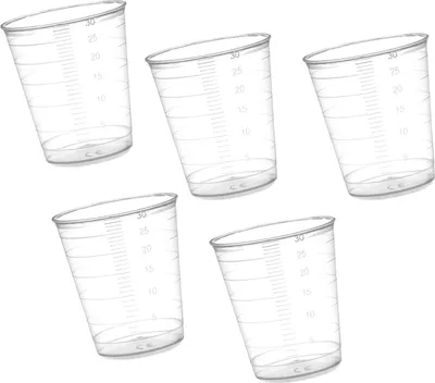 Produktbild von Zestaw 160 miarek (30 ml, przezroczysta, z podziałką, do częstego użytku)
