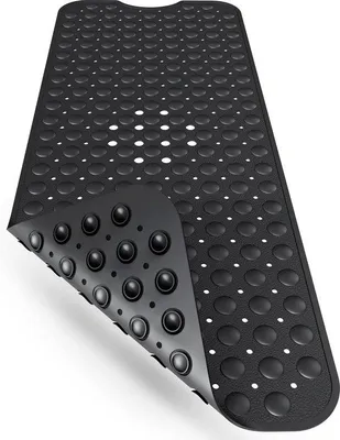 Produktbild von Famanu Antirutsch-Badmatte 100x40 cm - BPA-frei, antibakteriell, schimmelresistent
