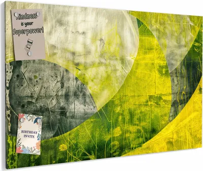 Produktbild von Magnettafel 60x40cm magnetisch & beschreibbar Metall-Board - Abstraktkunst