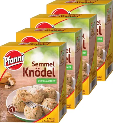 Produktbild von Pfanni Semmel Knödel Der Klassiker Knödel im Kochbeutel 200g 4er Pack