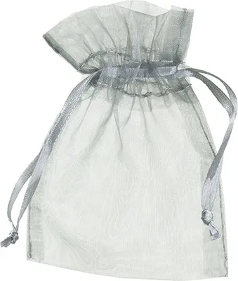 Produktbild von Beutel Organza 7 x 9 cm silbergrau 12 St