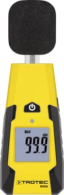 Produktbild von TROTEC BS06 Schallpegelmessgerät (40 - 130 dB) Geräuschquellen erfassen Windschutz Sensor Messgerät