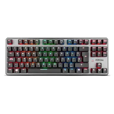 Produktbild von Krom Kernel TKL, Volle Größe (100%), Kabelgebunden, USB, Mechanischer Switch, RGB-LED, Schwarz
