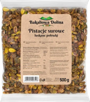 Obrázek produktu pro Loupané pistácie 500 G - Nesolené - Loupané - Dubajská čokoládová přísada