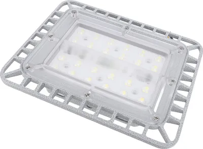 Imagen del producto de Lámpara LED a prueba de explosiones, 50W, 5500 lúmenes, 5000K, alta luminosidad, IP65, resistente al agua, fabricada en aluminio fundido. Voltaje: 220V