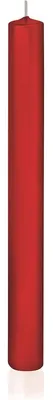 Immagine prodotto di 10 candele cilindriche in cellophane, 250/23 mm, colore rosso
