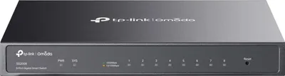 Immagine prodotto di TP-Link Omada SG2008, gestito, L2/L2+, Gigabit Ethernet (10/100/1000), montabile a parete