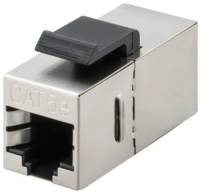 Zdjęcie produktu dla Goobay CAT 5 RJ45 2xF 1:1 CLIP, RJ45, RJ45