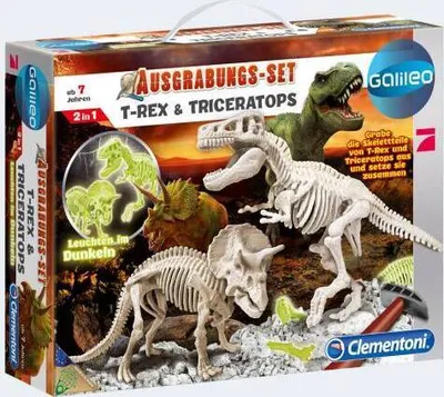 Produktbild von Galileo Ausgrabungsset T-Rex und Triceratops