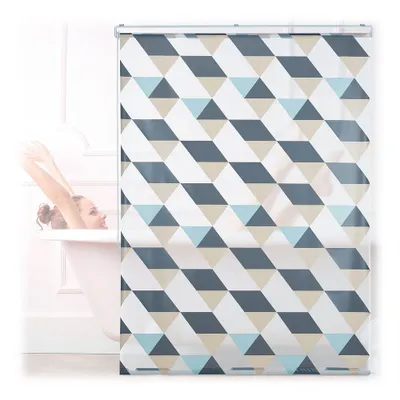 Produktbild von relaxdays Duschrollo Dreiecke 120,0 x 240,0 cm