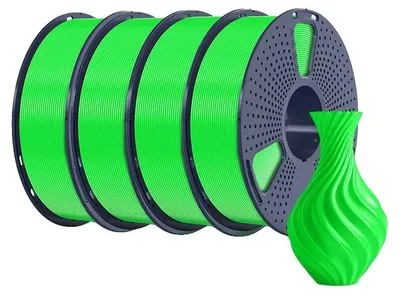 Image de Filament d'impression 3D, diamètre 1,75 mm, matériau biodégradable, PLA vert