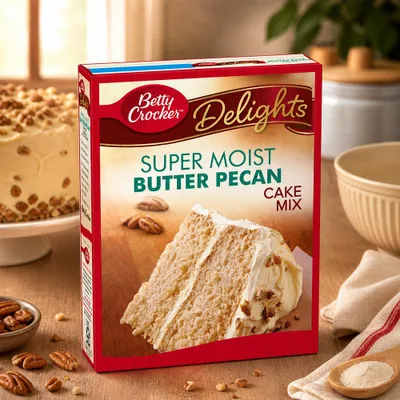 Immagine prodotto di Betty Crocker Super Moist Butter Pecan Cake Mix 375g