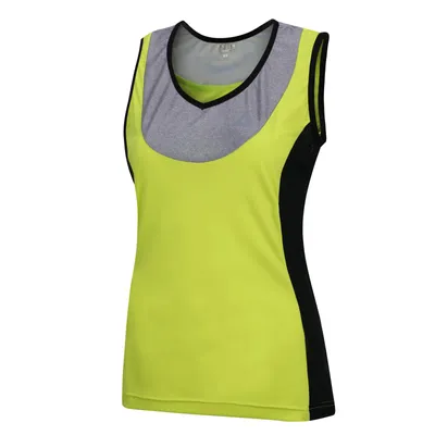 Produktbild von Airtracks Damen Fahrradtrikot Ärmellos Comfort Line - L - Neon