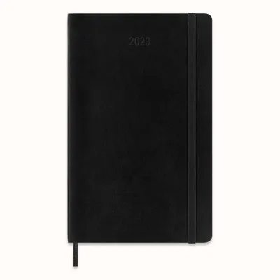 Produktbild von Moleskine 12 Monate Tageskalender 2023, Large/A5, 1 Tag = 1 Seite, Kt, Schwarz