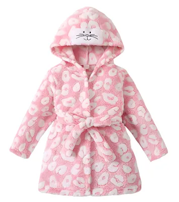 Produktbild von Kinderbademantel Größe 122 - Leopard