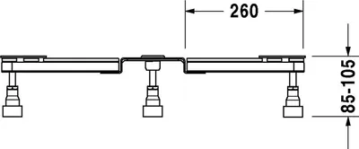 Produktbild von Duravit Duravit Duschwannenfuß
