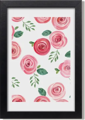 Produktbild von Bild 20x30 MDF-Rahmen, Wandkunst Rosa Rose