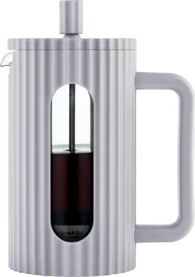 Produktbild von Glas French Press Tee-Kaffeebereiter 600 ml Grau KLAUSBERG KB-7747