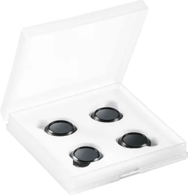 Produktbild von Walimex pro Drohnenfilter Set - mit CPL, ND 4, ND 8, ND 16, und Schutzhülle - für Drohnen Aufnahmen - kompatibel mit DJI Mavic Pro und Pro Platinum - schwarz