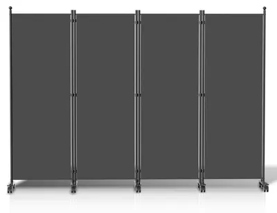 Produktbild von Raumteiler Klappbar Trennwand Paravent 228x181 cm Anthrazit